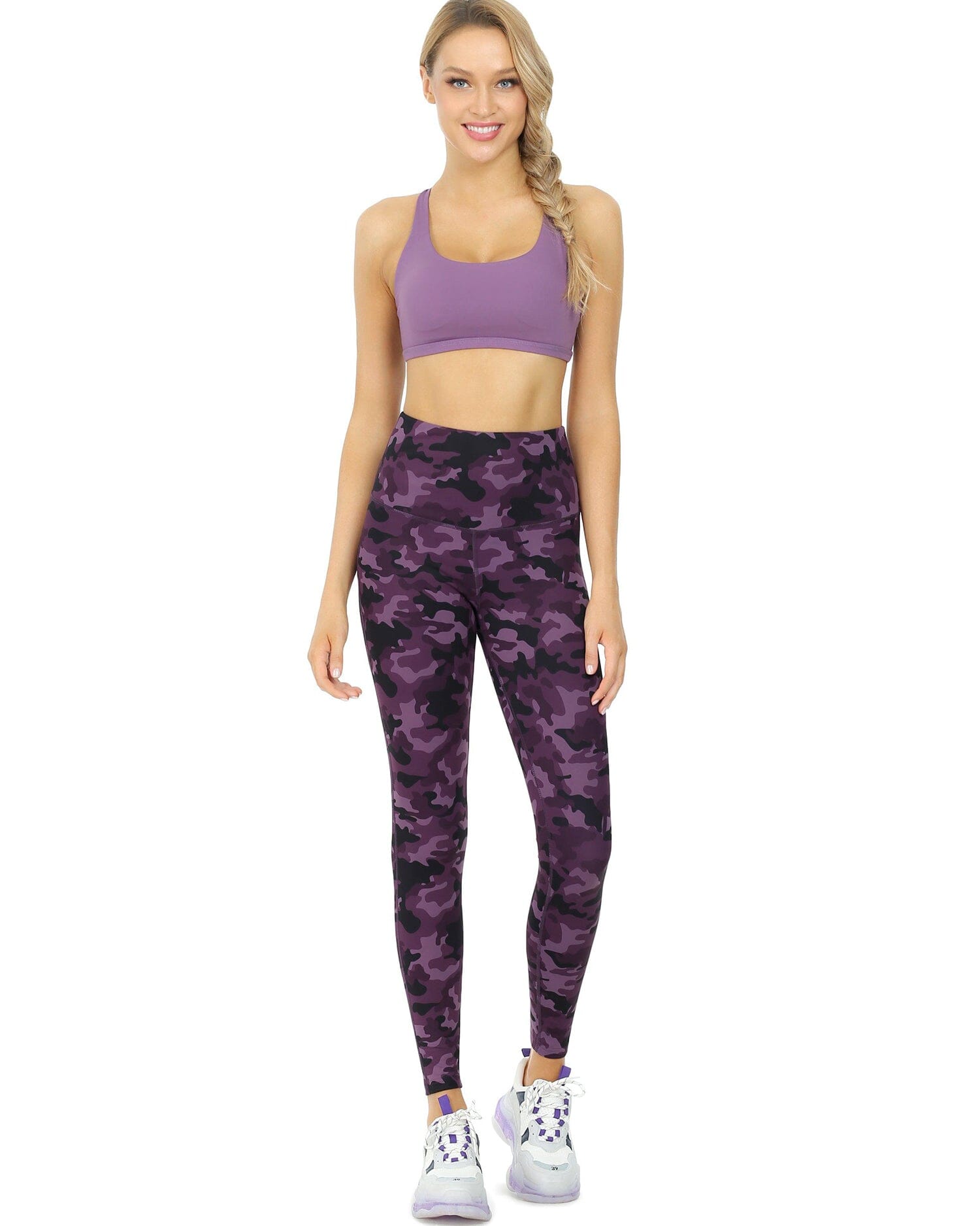 High Waist Tummy Control Leggings for Women - Flex 60129 Slimming Yoga Pants with Comfortable Waistband - Perfect for Workout, Running, Lounge & Everyday Wear