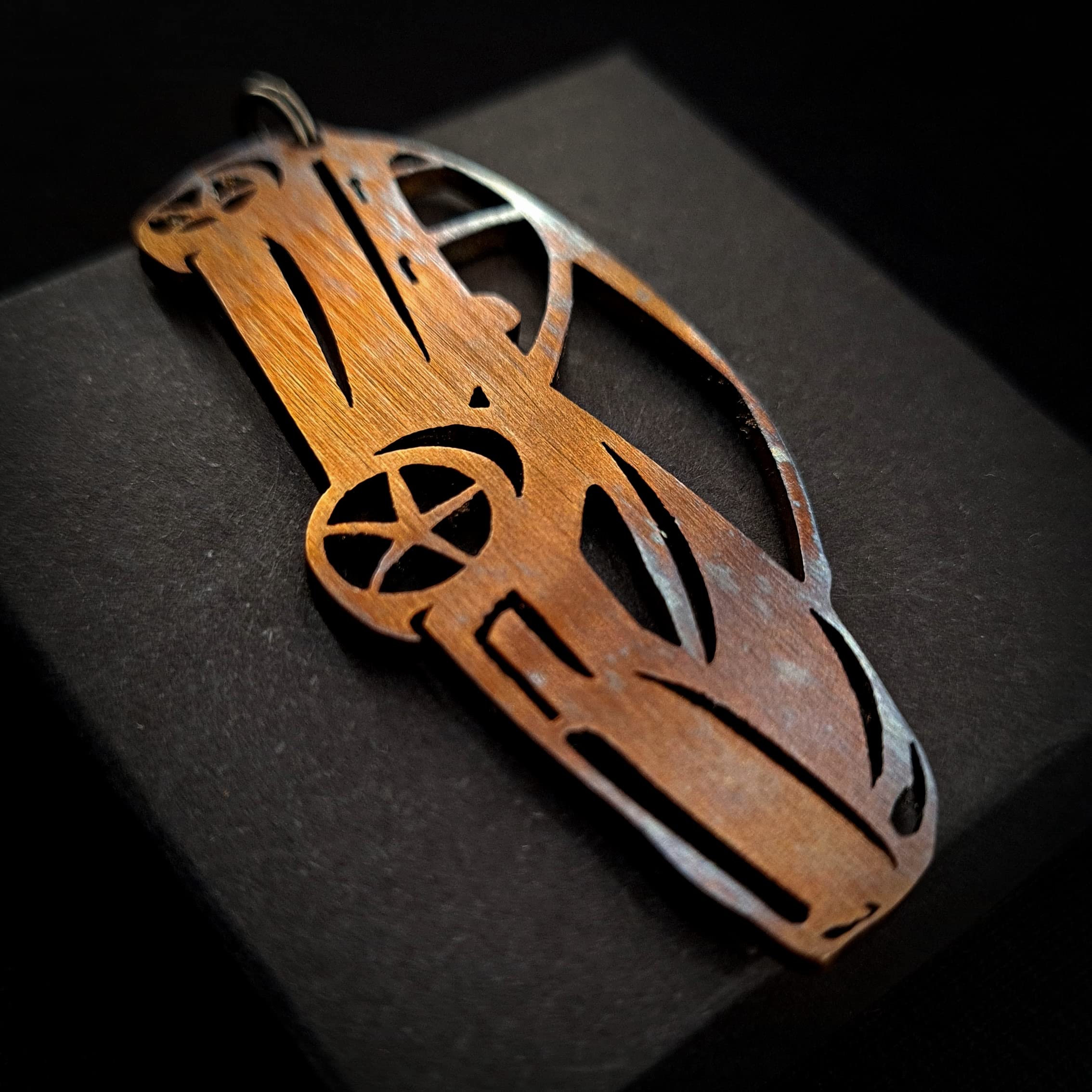 Handmade Tesla Model 3 Keychain - Stainless Steel, Titanium & Blued Options - Durable Car Accessories for Tesla Owners | Perfect Gift for Car Enthusiasts & Everyday Use