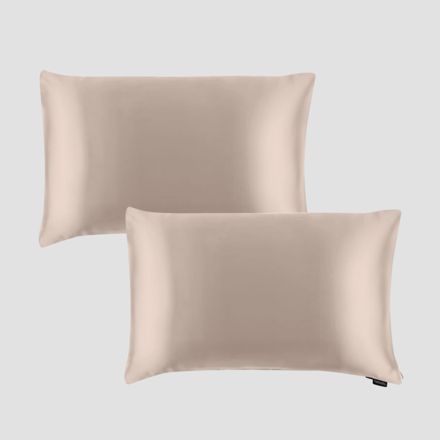 Satin Pillowcase Set of 2 for Hair Protection - Soft & Smooth Hairbrella Pillow Covers for Frizz-Free Hair & Skin Care (Perfect for Curly Hair, Dry Hair & Overnight Beauty Routine)