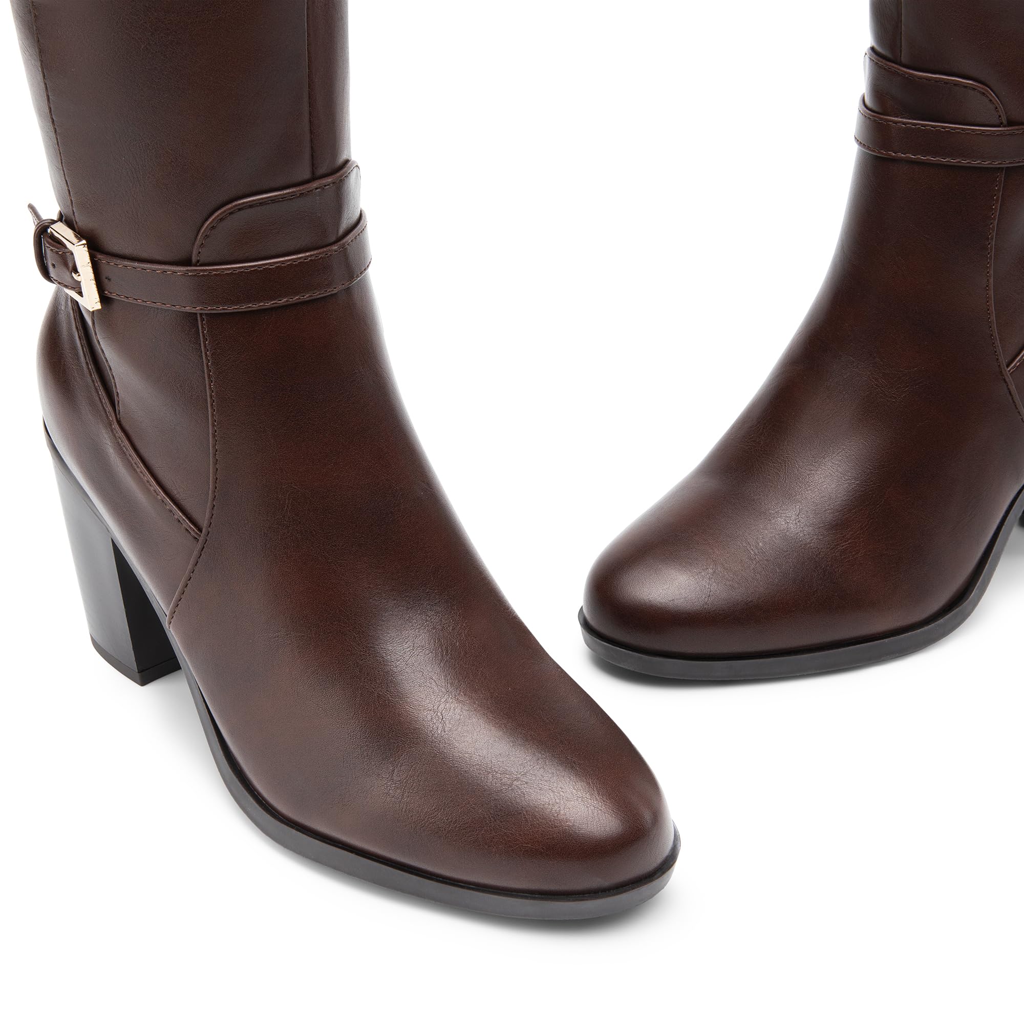 DREAM PAIRS Women's Knee High Boots - Comfortable Chunky Block Heel Riding Boots with Pointed Toe & Side Zipper | Suede Tall Boots for Fall & Winter | Perfect for Casual Outfits, Office Wear & Date Nights