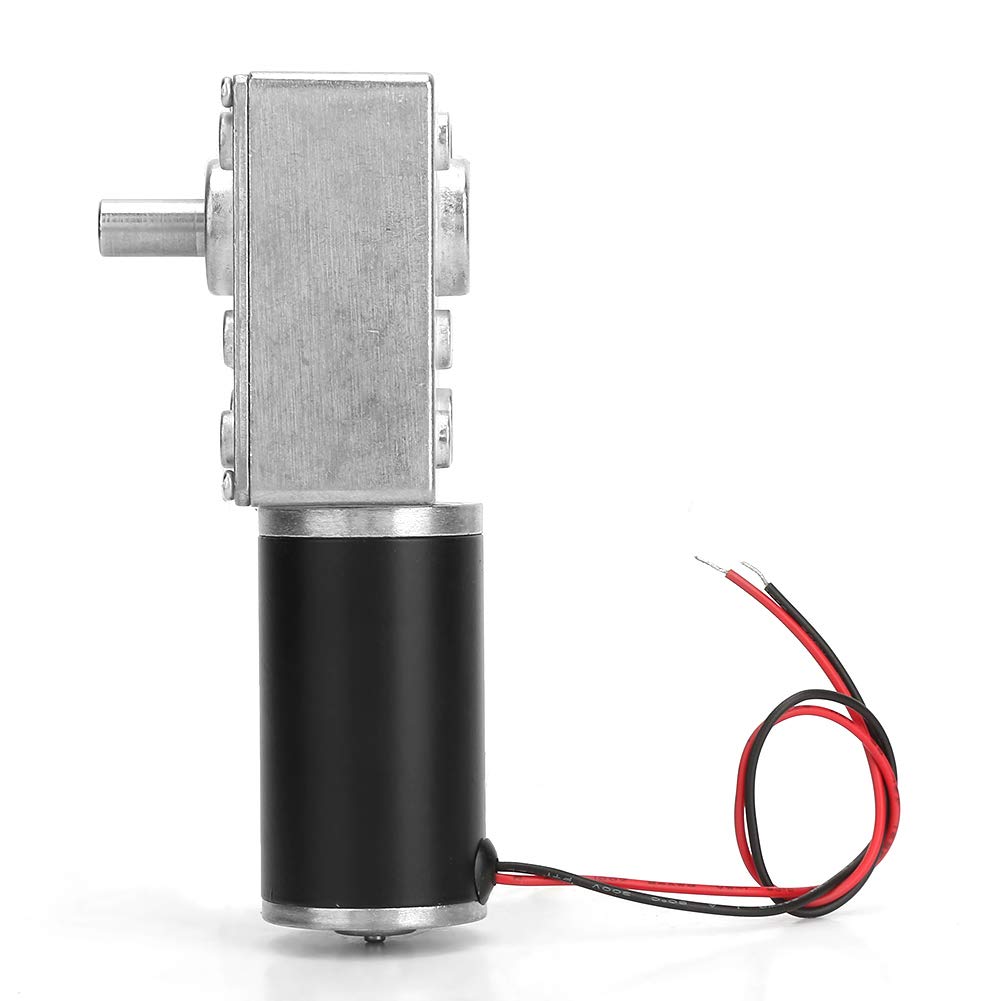 24V High Torque Reversible Worm Gear Motor - 150RPM Mini DC Gearbox Motor with 8mm Shaft | Perfect for Robotics, Conveyor Systems & DIY Automation Projects