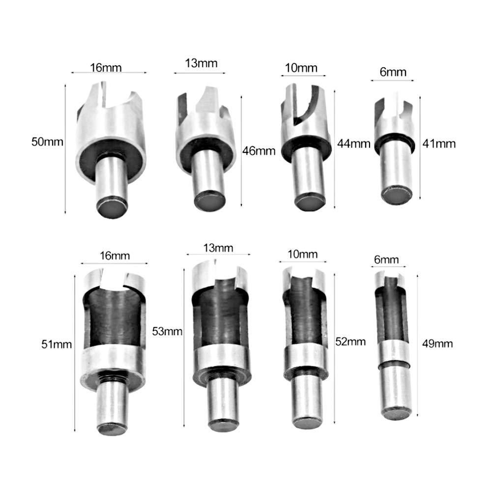 10mm Cork Drill Bit Knife Wood Plug Cutter Set - Carbon Steel Cutting Tool for Hand & Electric Drills - Perfect for Woodworking, DIY Projects & Furniture Repair