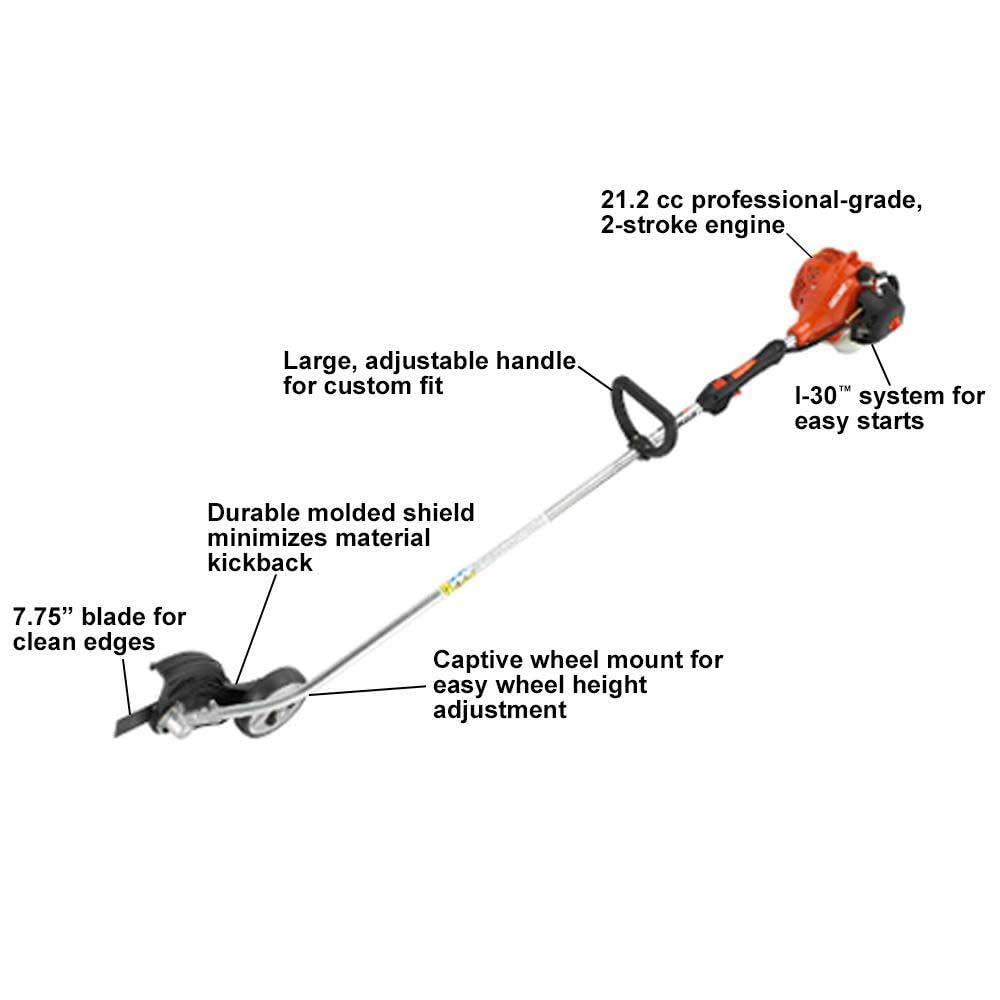ECHO PE-225 Gas Powered Handheld Grass Edger - Professional Lawn Trimmer for Precise Edging, Ideal for Driveways, Sidewalks & Landscape Borders