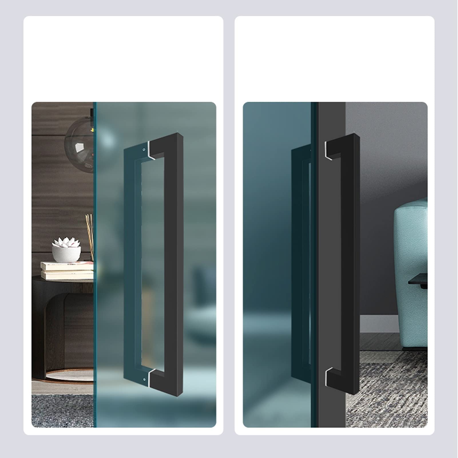 Stainless Steel Sliding Glass Door Pull Handle - 30 Inch (762mm) Shower Door Hardware for Bathroom & Shower Enclosure - Perfect for Modern Bathrooms, Walk-in Showers and Glass Partition Doors