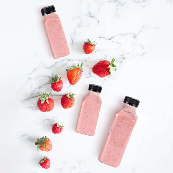 12 Oz Clear Plastic Bottles with Lids - 7 Pack | Leak-Proof, Reusable & Durable for DIY Crafts, Essential Oils, Homemade Beauty Products & More