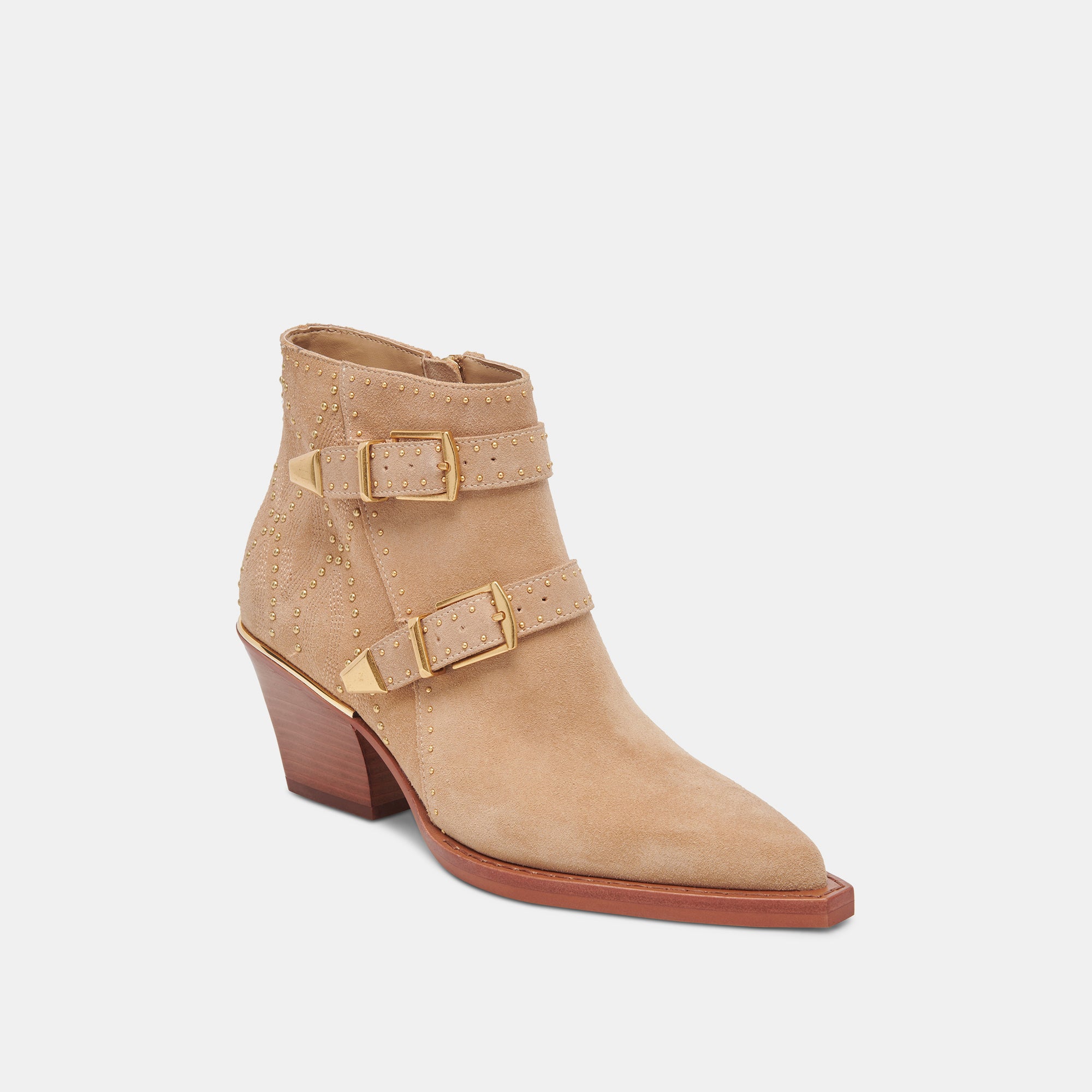 RONNIE BOOTIES CAMEL SUEDE - Women's Ankle Boots for Fall & Winter | Comfortable & Stylish Suede Booties for Casual Outfits, Office Wear & Date Nights
