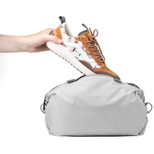 Peak Design Shoe Pouch - Waterproof Travel Shoe Bag for Men & Women - Compact Storage for Gym, Hiking & Air Travel - Durable & Lightweight Shoe Organizer