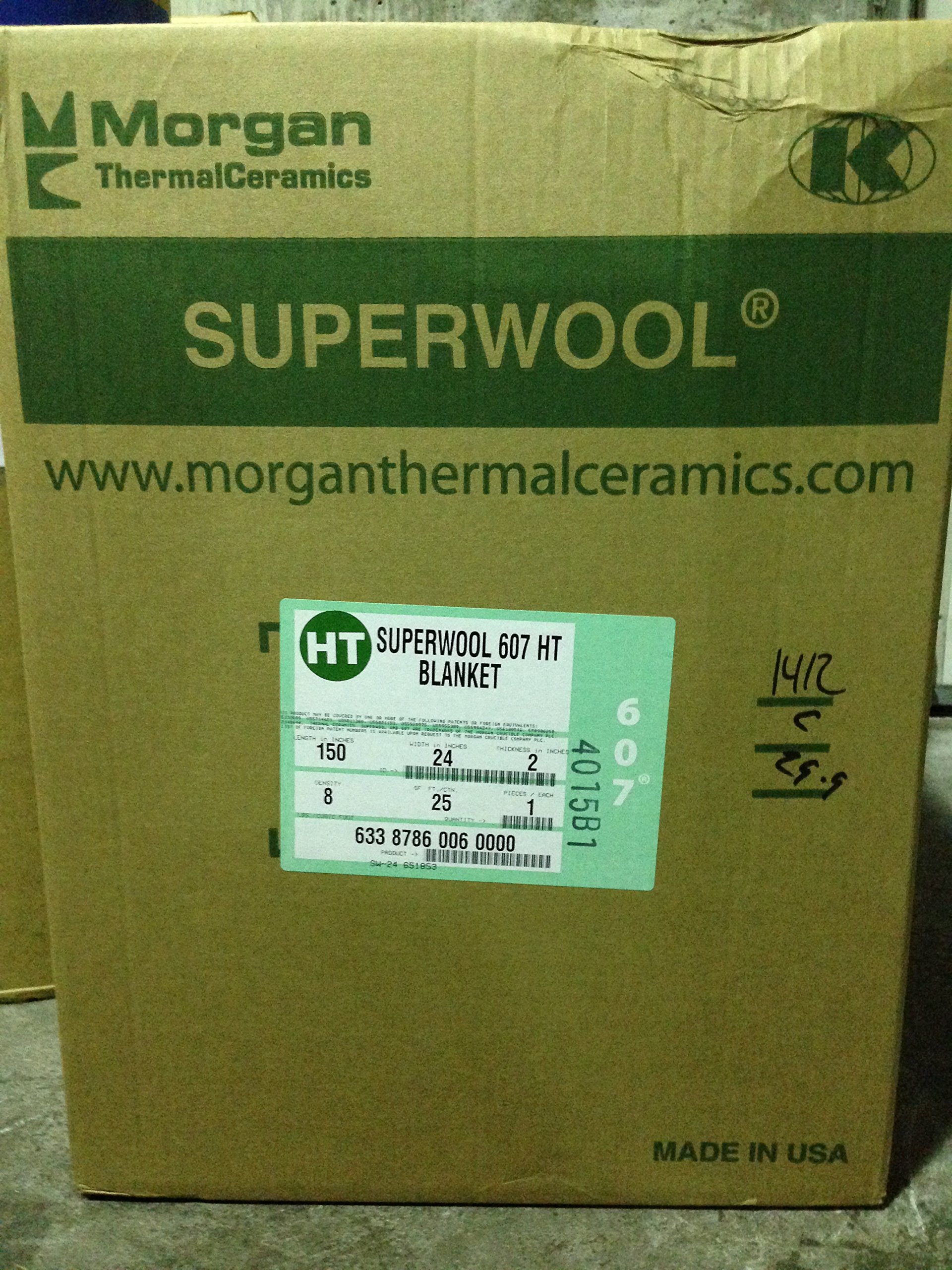Morgan Superwool Non-Ceramic Fiber Insulating Blanket Roll - 2