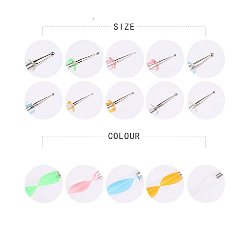 Artdone Professional Nail Art Brush Set - 10-Piece Nail Dotting Tools, Striping Brushes, Dust Brush & Drawing Pen for Salon & DIY Nail Designs | Perfect for Gel, Acrylic & Nail Art Enthusiasts