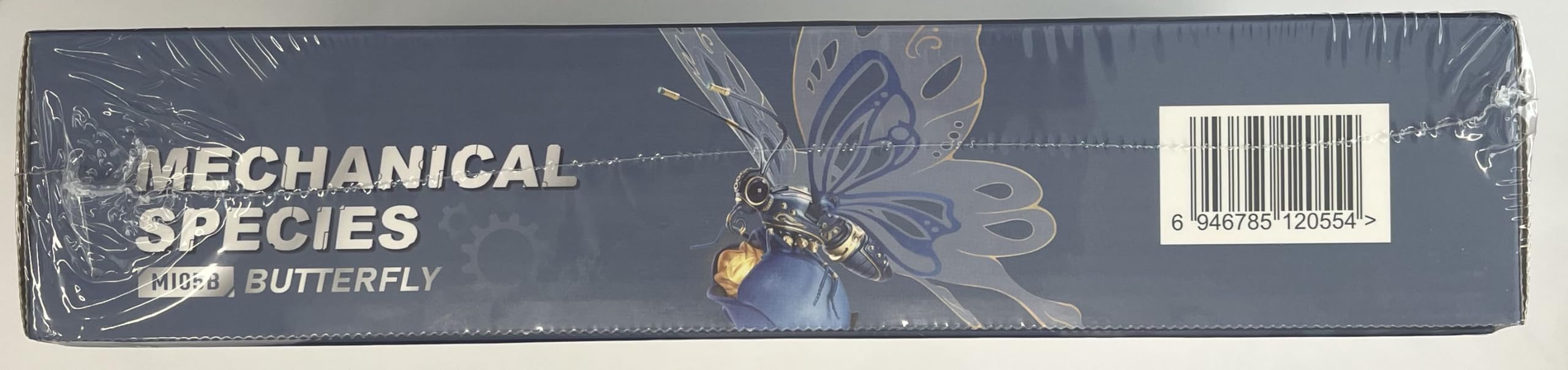 ROBOTIME 3D Metal Mechanical Puzzle Kit - DIY Butterfly Model with LED Lights for Adults & Teens | Unique Home Decor, Birthday Gift | Easy Assembly STEM Building Toy (Blue) - Perfect for Office Desk Display, Night Light, and STEM Education Projects