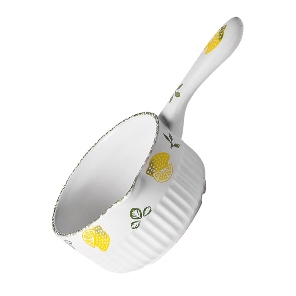 DOITOOL 1.2L Enamel Mini Saucepan - Small Milk Pot, Butter Warmer & Chocolate Melting Pan with Handle | Perfect for Heating Milk, Melting Chocolate, Making Sauces & Small Portions | Ideal for Kitchen, Camping & Dorm Use