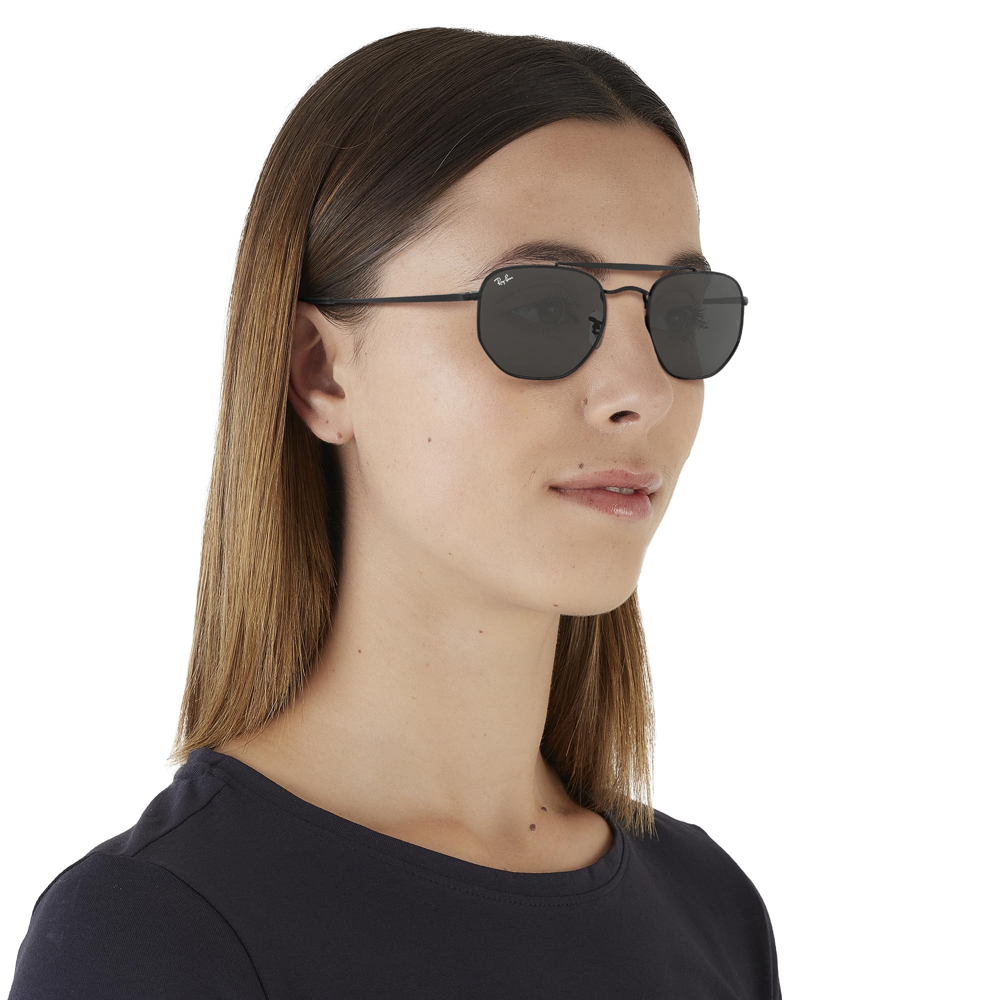Ray-Ban RB3648 The Marshal Square Sunglasses for Men & Women - UV Protection, Polarized Lenses, Classic Aviator Style - Perfect for Driving, Beach, Outdoor Activities