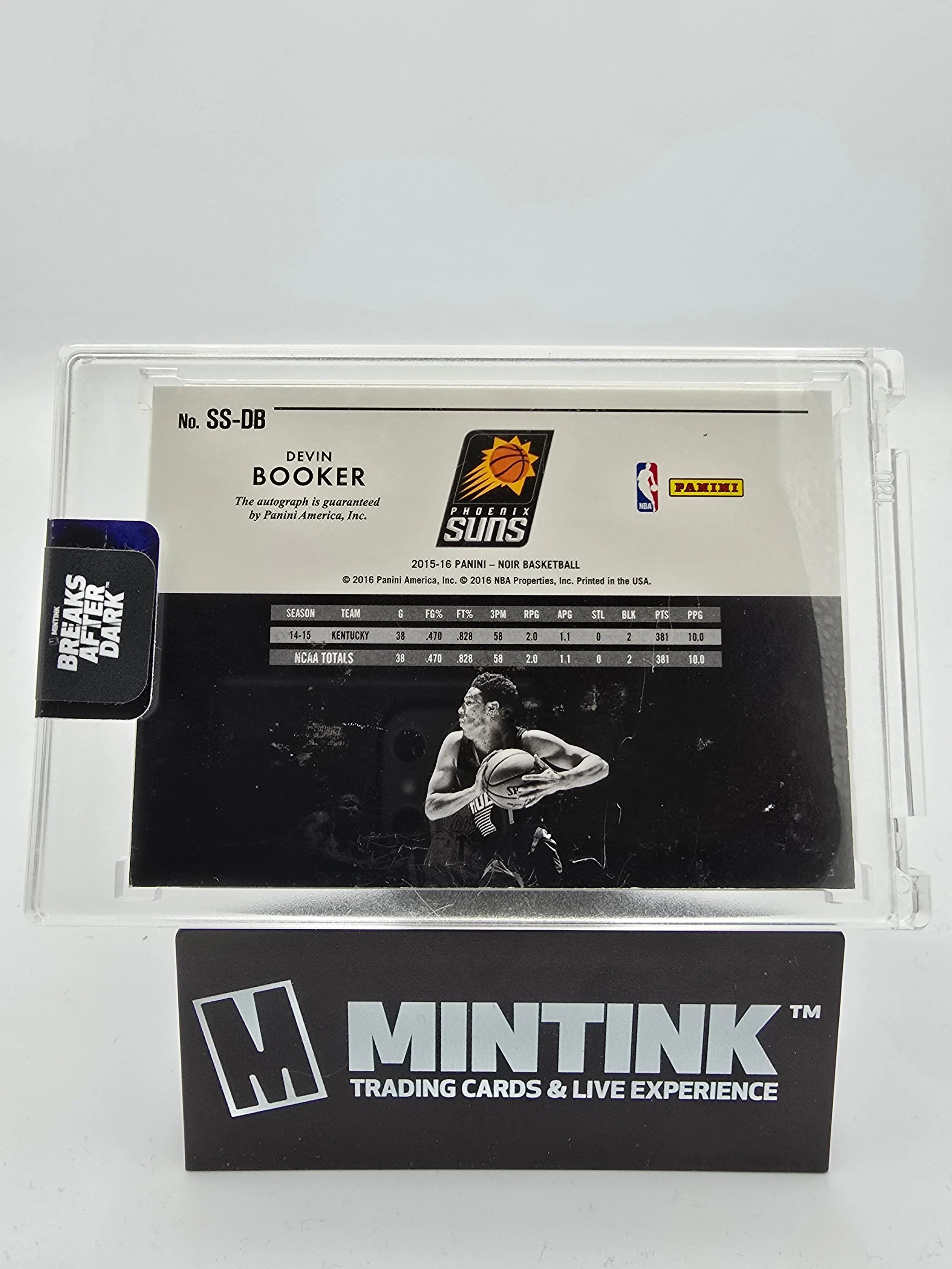 2015-16 Panini Noir Basketball Devon Booker Rookie Card Gold Ink Autograph 06/49 #SS DB - Perfect for NBA Collectors & Basketball Memorabilia Fans