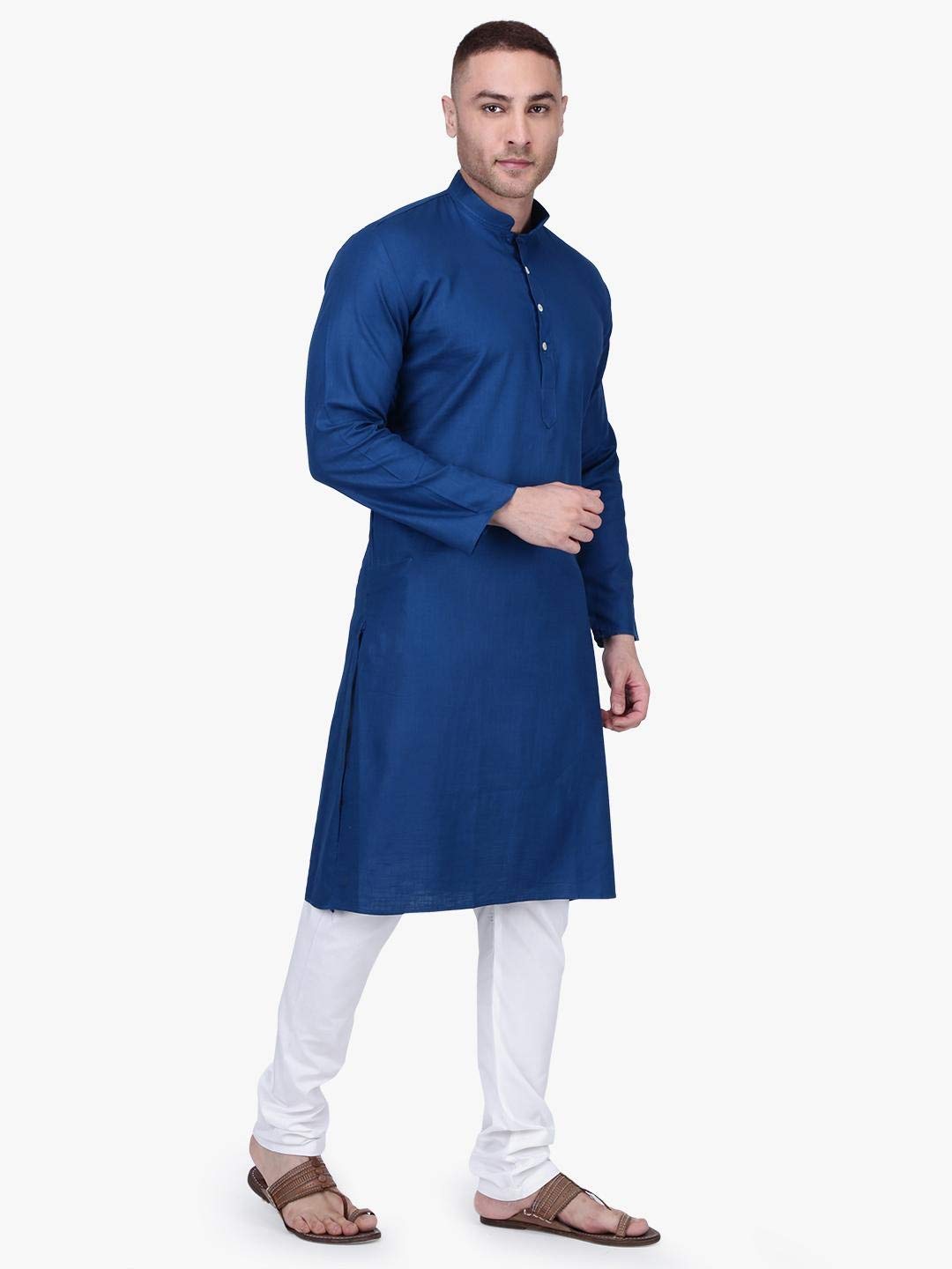 Premium Men's Cotton Kurta Pajama Set with Drawstring - 21 Color Options | Comfortable Indian Ethnic Wear for Festivals, Weddings & Casual Outings