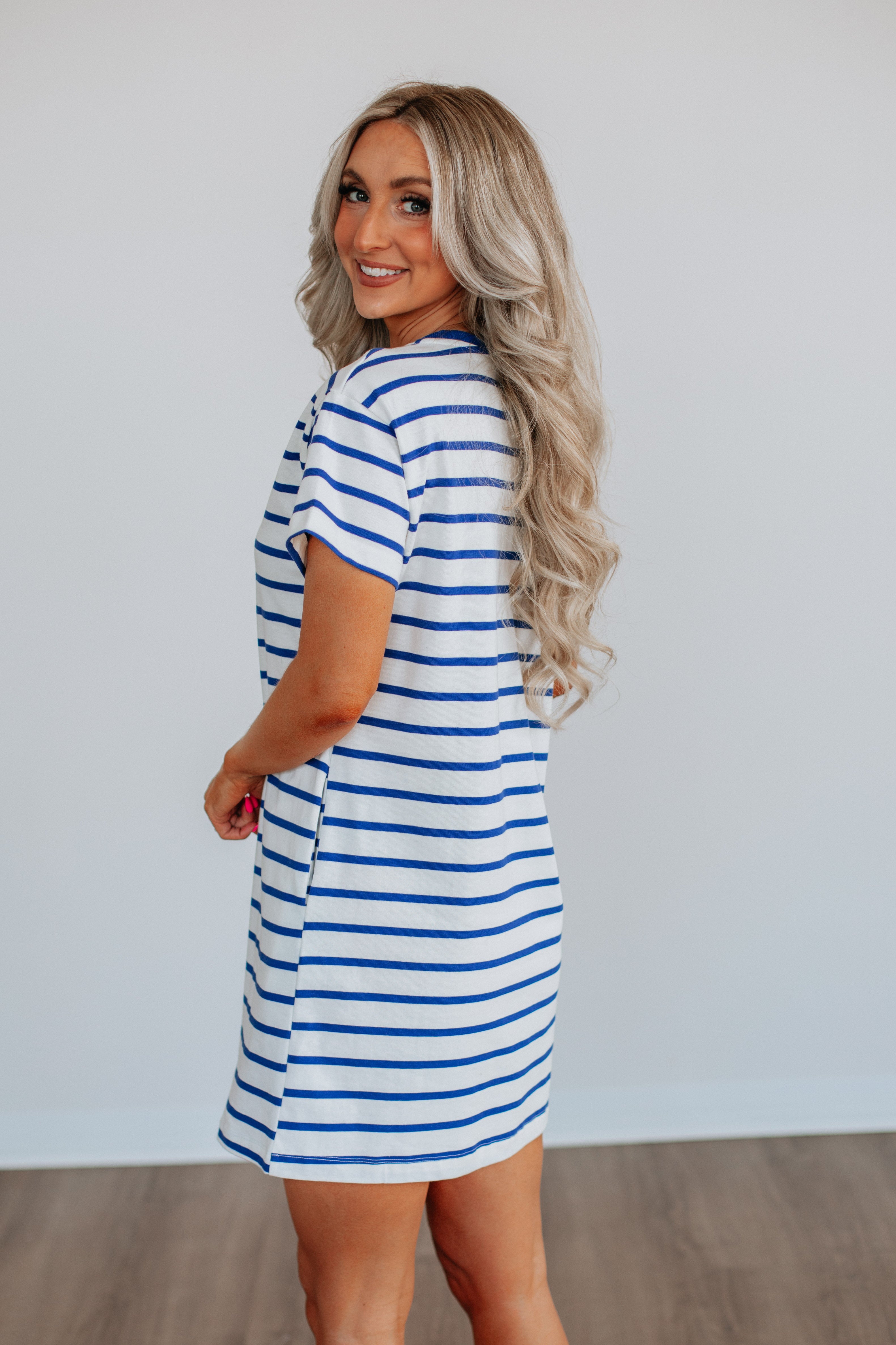Charlie Striped Dress for Women - Flowy Summer Midi Dress with Pockets | Perfect for Beach, Vacation & Casual Outings