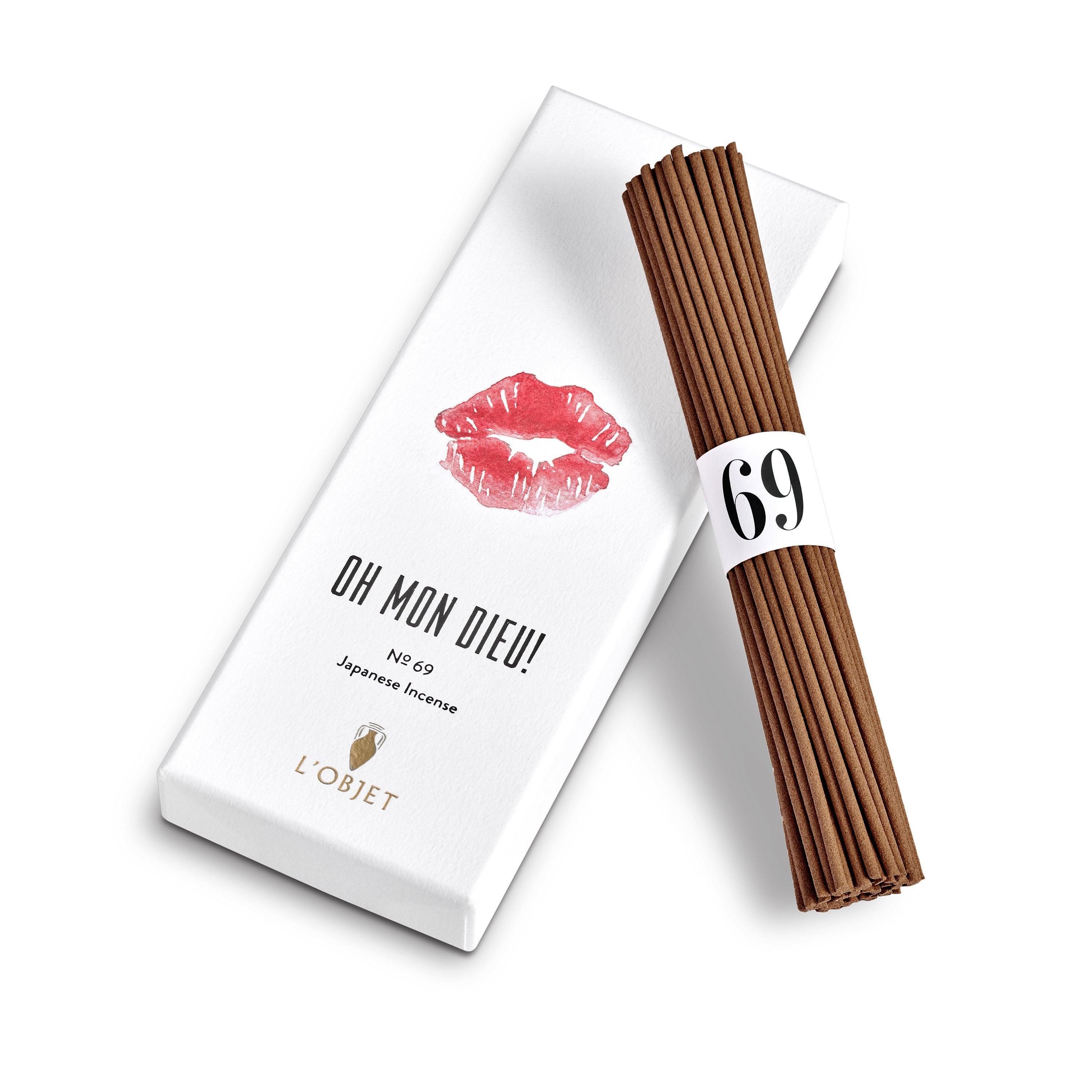 Oh Mon Dieu No.69 Premium Incense Sticks - 60 Count | Long Lasting Aromatic Sticks for Meditation, Yoga, Relaxation & Home Fragrance