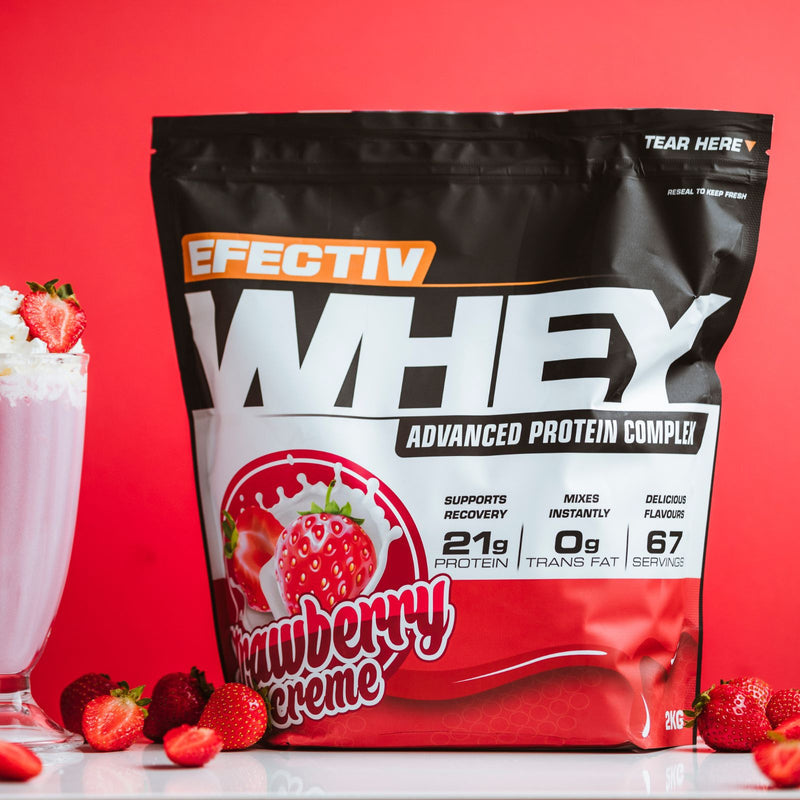 Efectiv Nutrition Whey Protein Powder 2kg (4.4 lbs) - Premium Muscle Recovery & Growth Supplement for Athletes & Fitness Enthusiasts | Post-Workout, Meal Replacement & Healthy Lifestyle Support