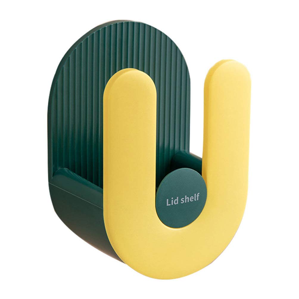 Wall-Mounted Pot Lid Rack - Kitchen Storage Organizer for Pots & Cutting Boards