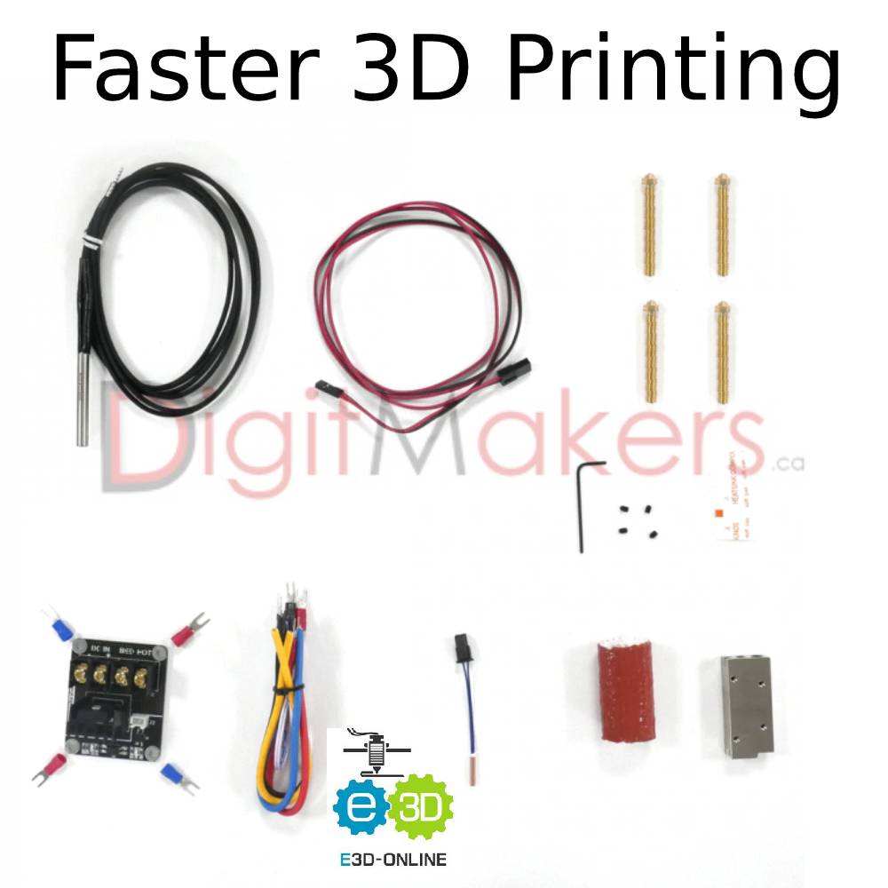 E3D SuperVolcano 1.75mm 3D Printer Hotend Kit - High Flow Volcano Nozzle for Fast Printing with PLA, ABS, PETG Filaments | Perfect for Cosplay Props, Functional Prototypes & Large Scale 3D Printing Projects