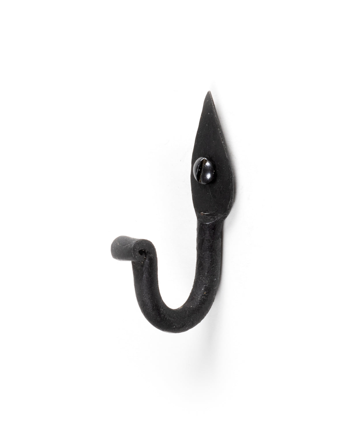 Handsmidd Krok Svart Smide - Premium Black Wrought Iron Hook for Home Decor, Kitchen, Garden & DIY Projects