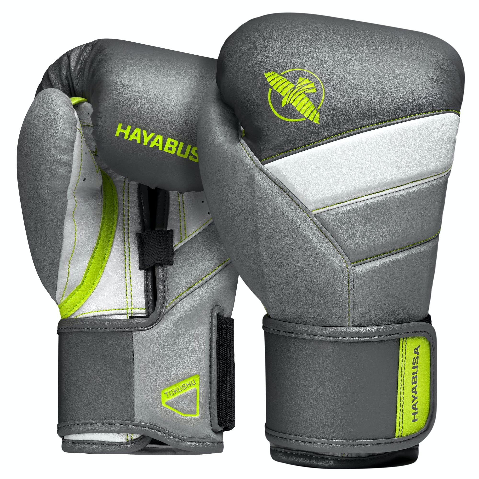 Hayabusa T3 Boxing Gloves for Men & Women - Premium Wrist & Knuckle Protection with Dual-X Hook & Loop Closure - Splinted Wrist Support & 5-Layer Foam Padding - Ideal for Training, Sparring & MMA Workouts