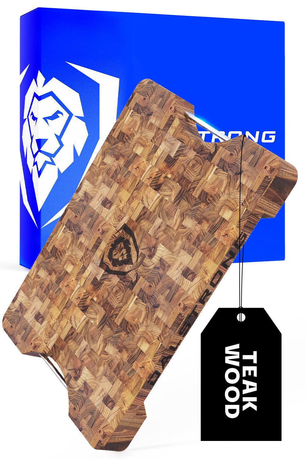 Premium Dalstrong XL End-Grain Teak Cutting Board 25