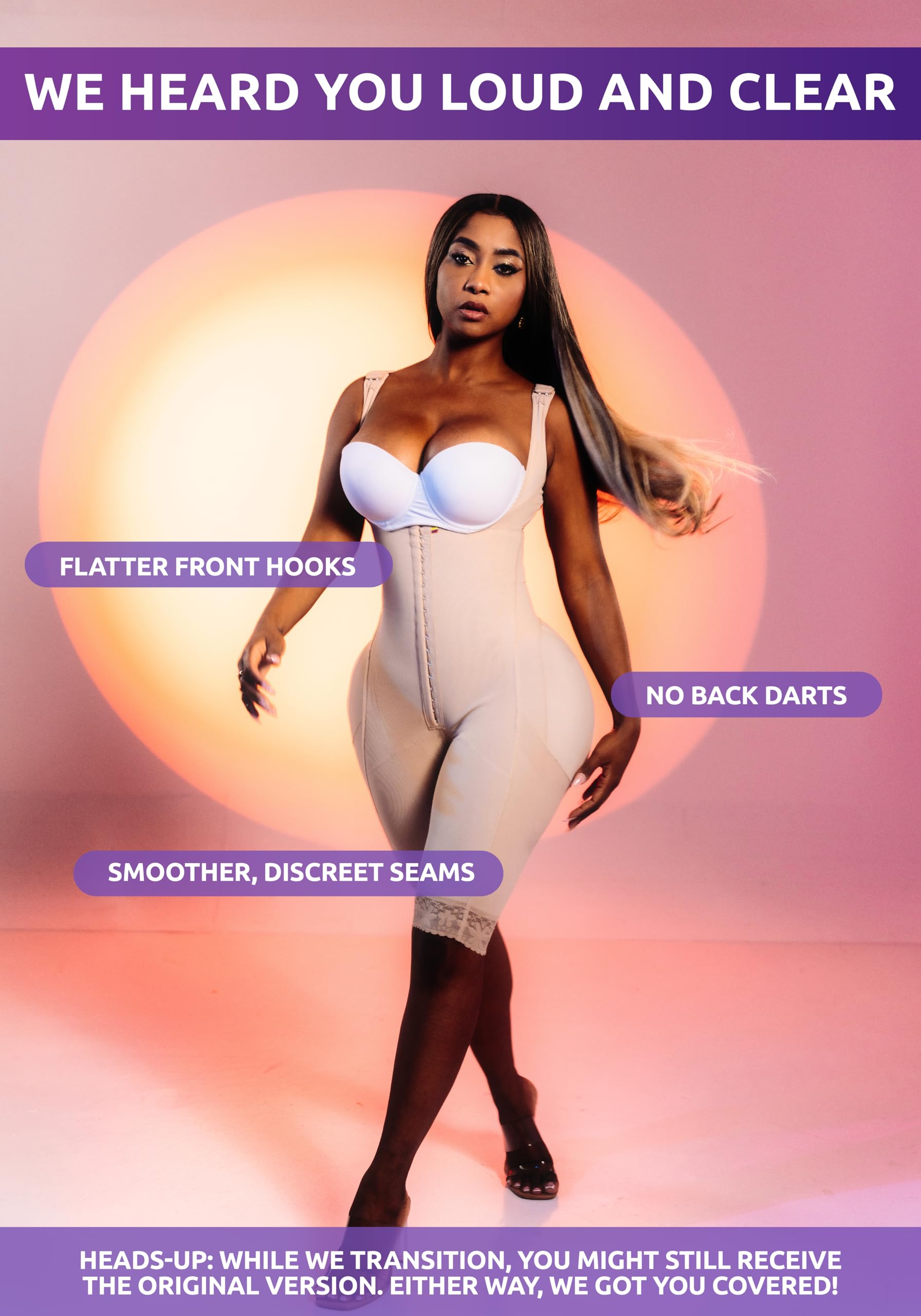 Post-Surgery Stage 1 Faja - Colombian Shaping Compression Garment for BBL & Tummy Tuck (No Bra) - Waist Trainer & Body Shaper for Recovery & Everyday Wear
