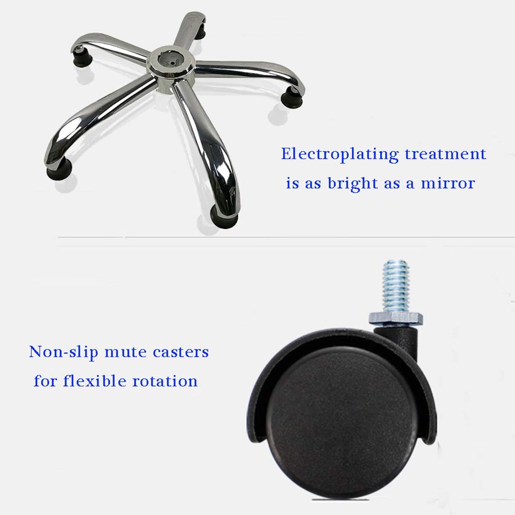 NUBAO Ergonomic PU Foam Computer Chair - Adjustable Height (47-59cm) Swivel Task Chair with Anti-Static Fabric for Office, Home & Laboratory Use - Durable Black Workstation Chair for Professionals