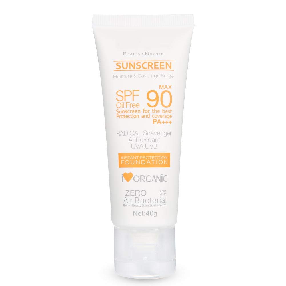 SPF 50 Sunscreen Cream for Face - 40ml Moisturizing & Whitening Sunblock with UV Protection - Daily Use for Outdoor Activities, Beach, Swimming & Sun Exposure