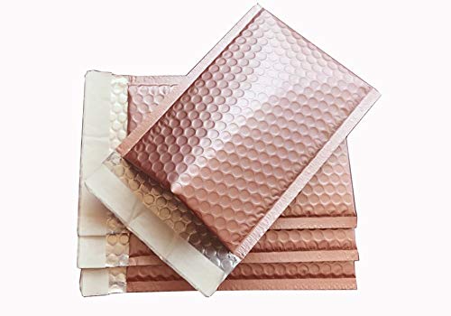ProLine 6x10 Inch Matte Metallic Rose Gold Bubble Mailers - 500 Self Seal Padded Envelopes for Ecommerce Shipping, Jewelry Packaging & Small Business Mailing
