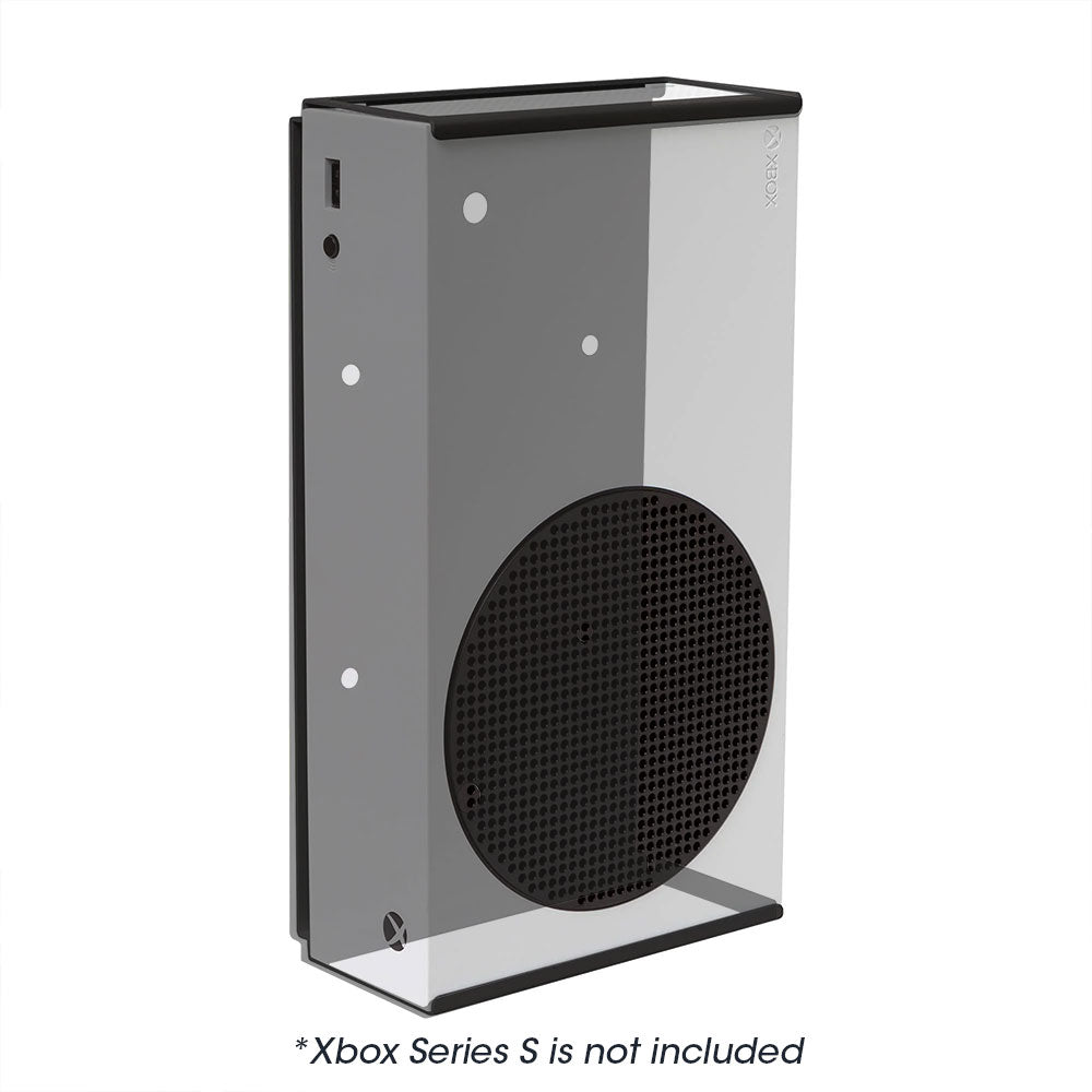 HIDEit Xbox Series S Wall Mount - Black | Secure & Space-Saving Vertical or Horizontal Mount for Microsoft Xbox Series S Console | Perfect for Home Theater, Gaming Room & Small Spaces