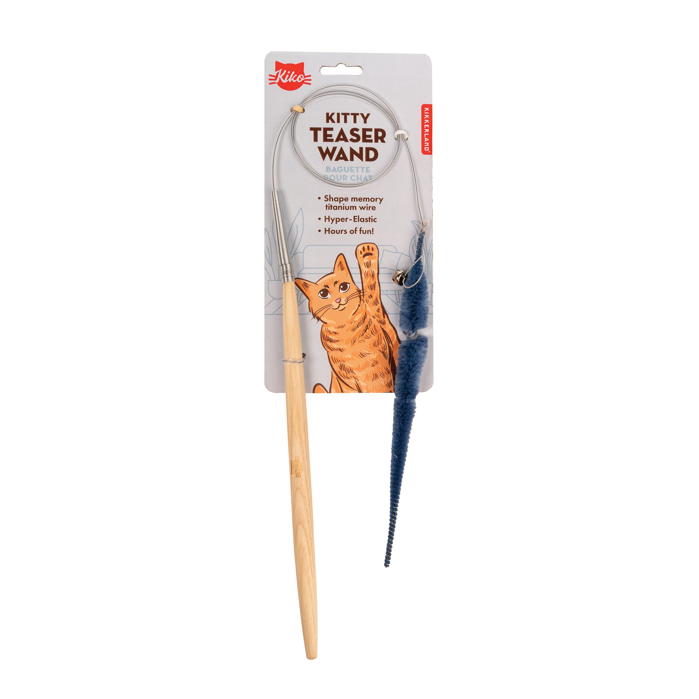 Interactive Cat Teaser Wand Toy with Feathers - Fun Playtime for Kittens & Adult Cats - Perfect for Indoor Exercise & Bonding