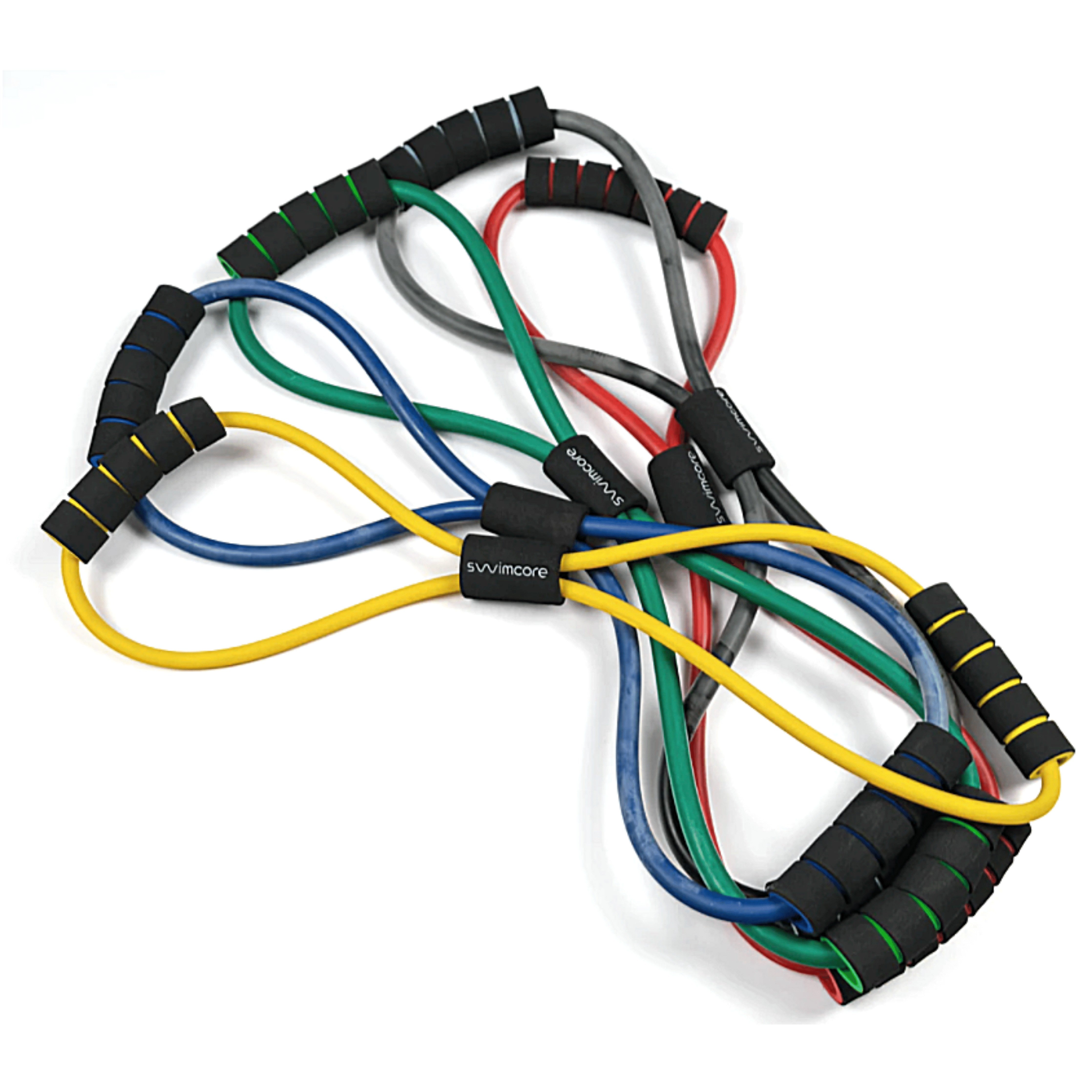 Figure Eight Resistance Bands for Strength Training - Exercise Bands for Home & Gym Workouts - Perfect for Physical Therapy, Yoga, and Fitness Routines
