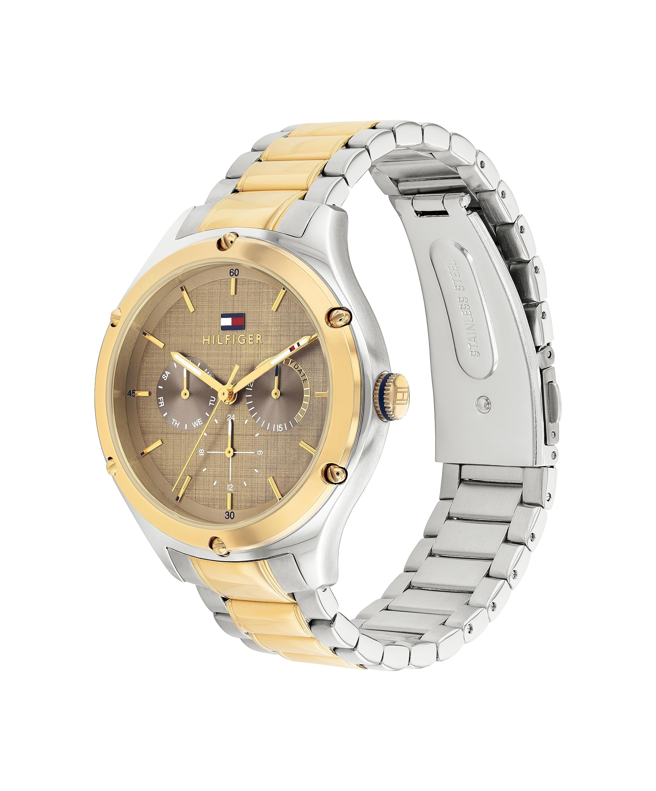 Tommy Hilfiger Women's Multifunctional Analog Quartz Watch with Stainless Steel Band - Perfect for Office, Casual Wear & Special Occasions