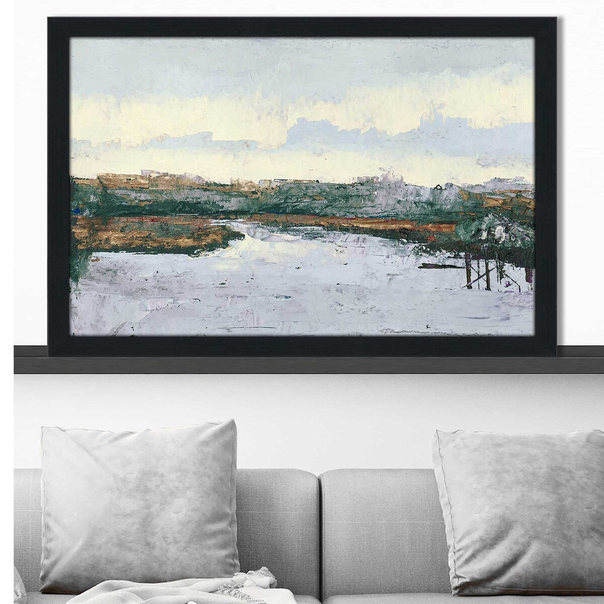 Along The Waters Horizontal Acrylic Wall Art Print - Modern Coastal Decor for Living Room, Bedroom & Office