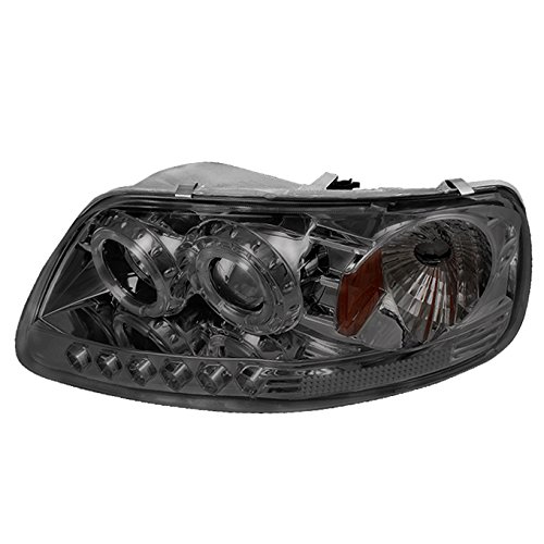 AKKON Smoke LED Headlights & Tail Lights Compatible with 1997-2003 Ford F-150, 2004 F150 Heritage, 1997-1999 F-250 Light Duty - Upgrade Your Truck Lighting for Night Driving & Off-Road Adventures