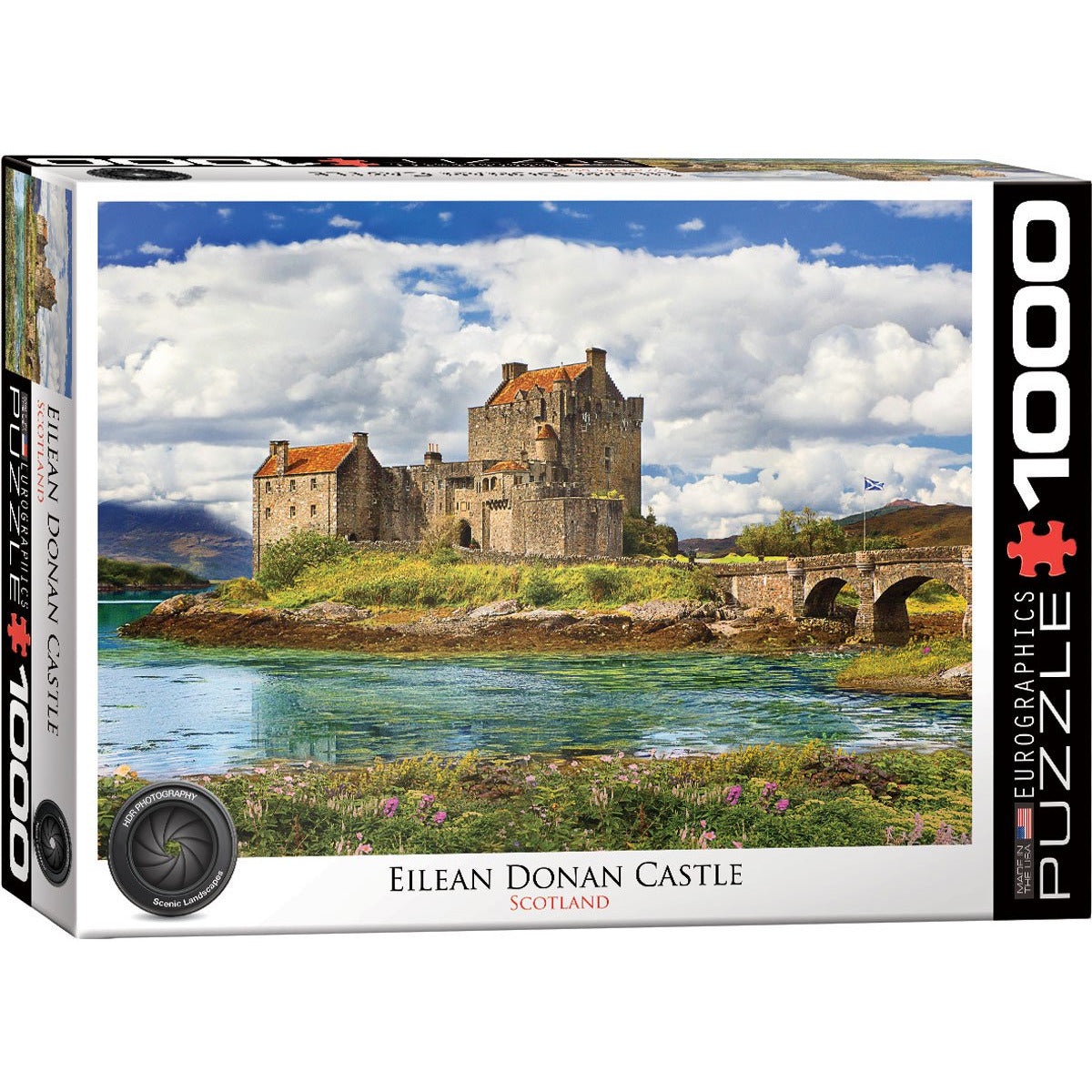 Eilean Donan Castle Scotland 1000 Piece Jigsaw Puzzle - Perfect for Family Game Nights & Relaxation