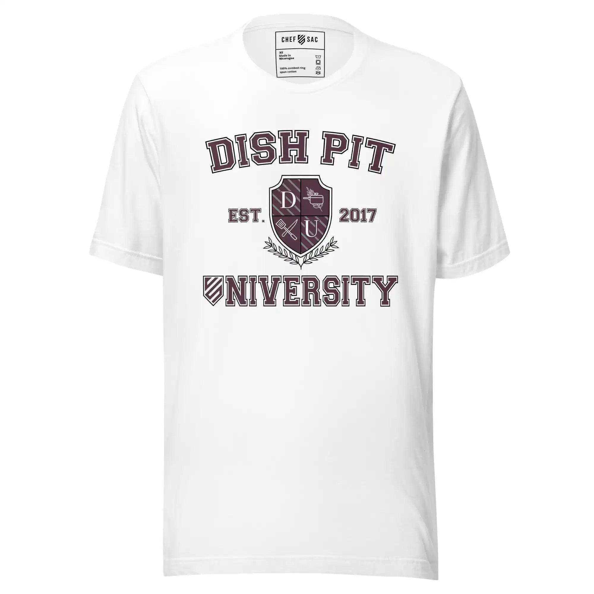 Dish Pit University T-Shirt - Comfortable Cotton Crewneck Tee for College Students & Kitchen Staff | Perfect for Work, School & Casual Wear