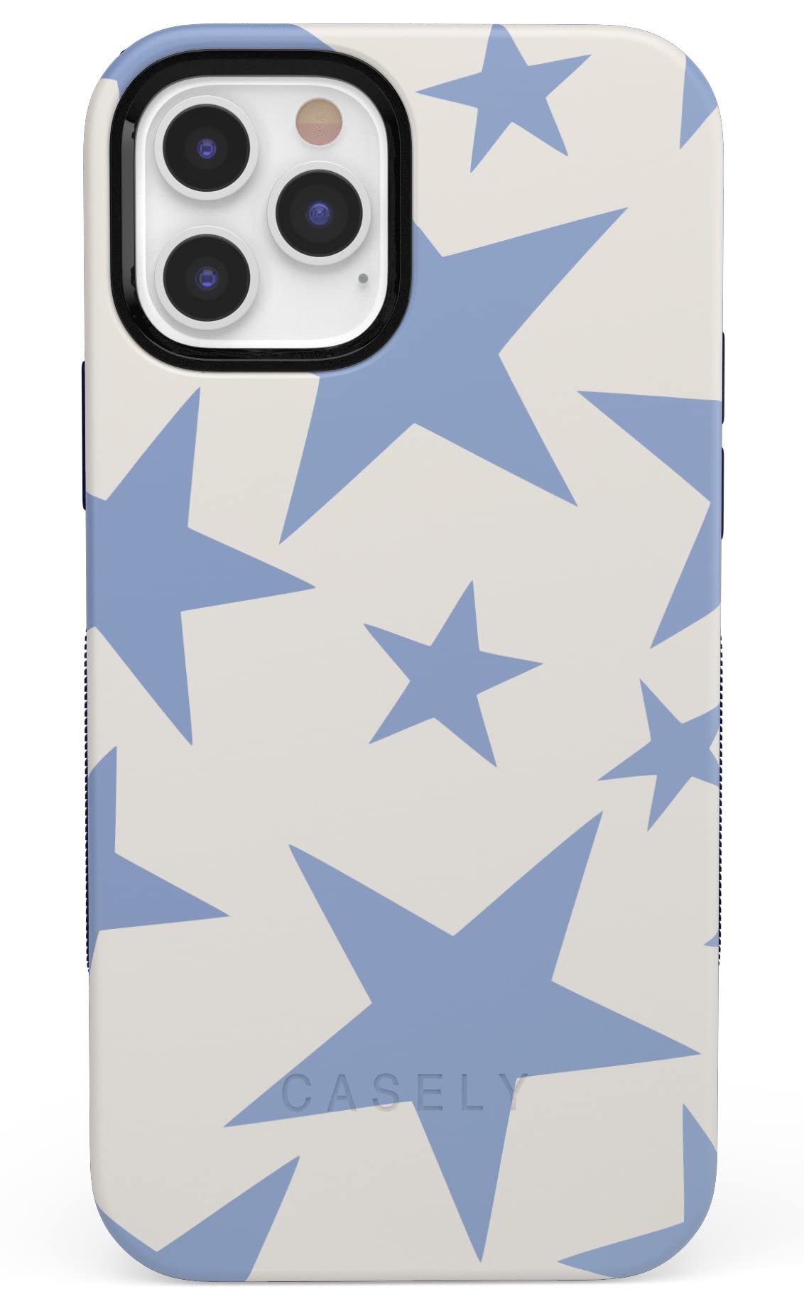 Casely iPhone 12/12 Pro Case with MagSafe - Stars Align Blue & White Protective Cover | Shockproof Slim Design for Everyday Use | Perfect for Work, Travel & Outdoor Activities