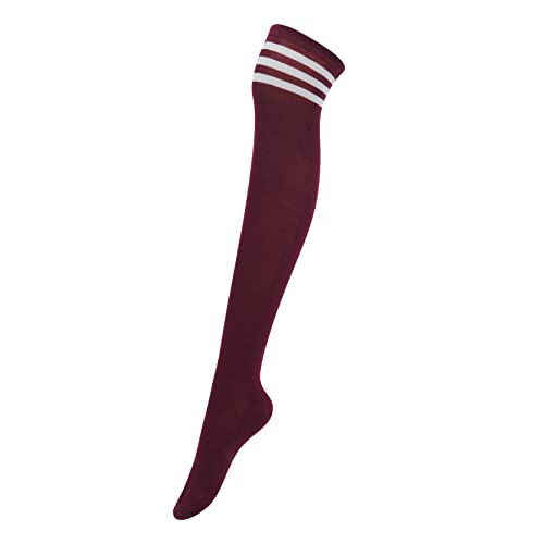 1 Pair - Red With White Stripes