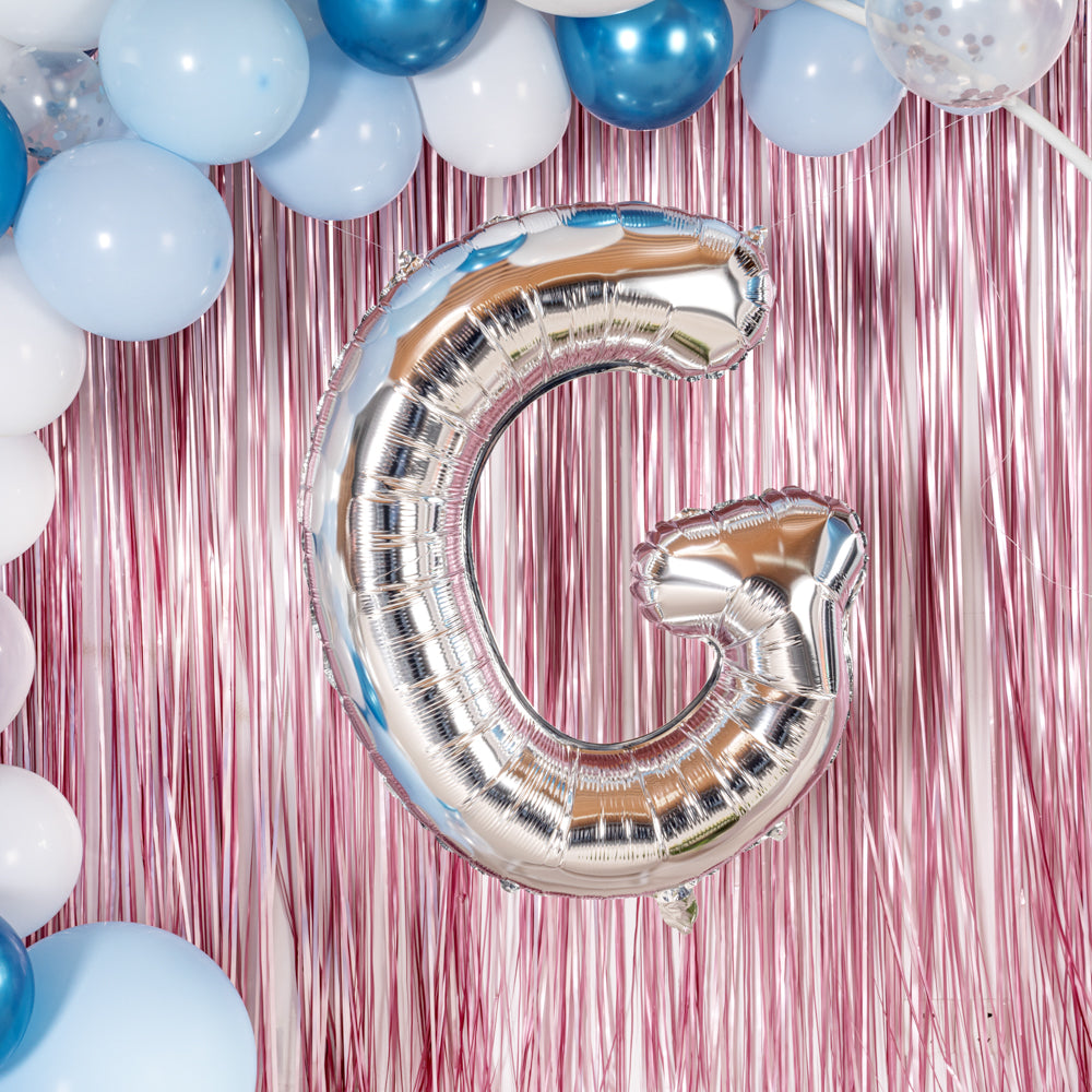 Balloonify Silver Mylar Letter G Balloon - 40 Inch Large Foil Alphabet Balloon for Birthday Party Decorations, Graduation, Baby Shower & Anniversary Celebrations