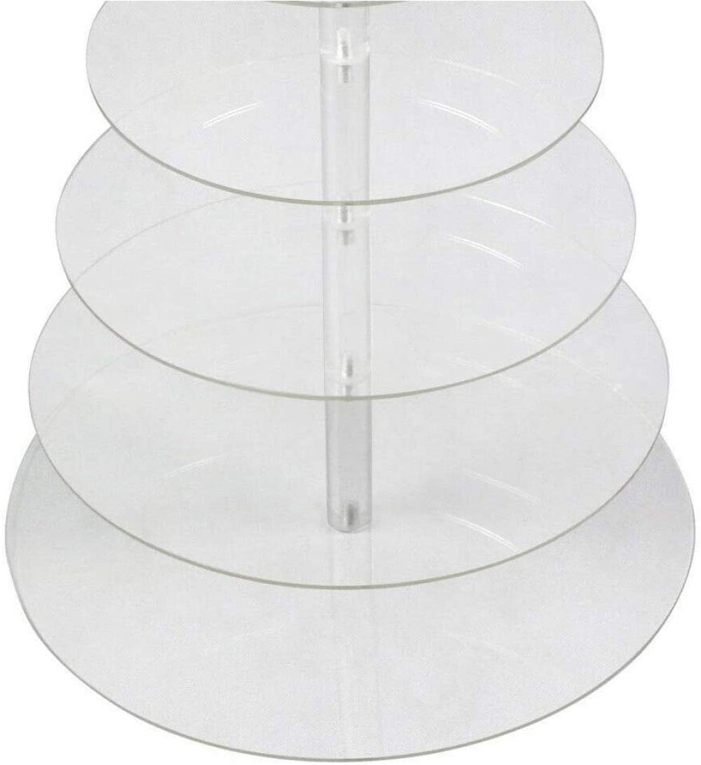 7 Tier Acrylic Cupcake Stand - Elegant Wedding Cake Display for Desserts, Birthday Parties & Special Events