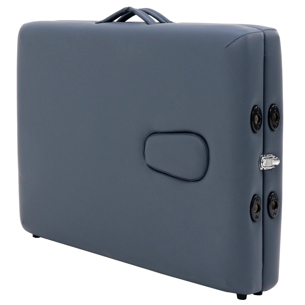 24'' Portable Massage Table with Carrying Case - Adjustable Height, Durable & Lightweight for Home/Professional Use - Royal Blue | Perfect for Therapists, Spa, Chiropractic & Home Relaxation