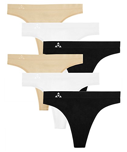 6 Pk - Black/White/Nude