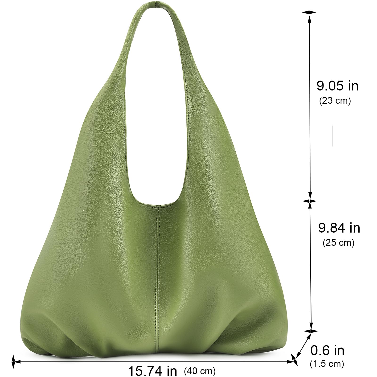 NIUEIMEE ZHOU Women's Retro Vegan Leather Hobo Shoulder Bag - Stylish Tote Clutch Purse for Work, Travel & Everyday Use