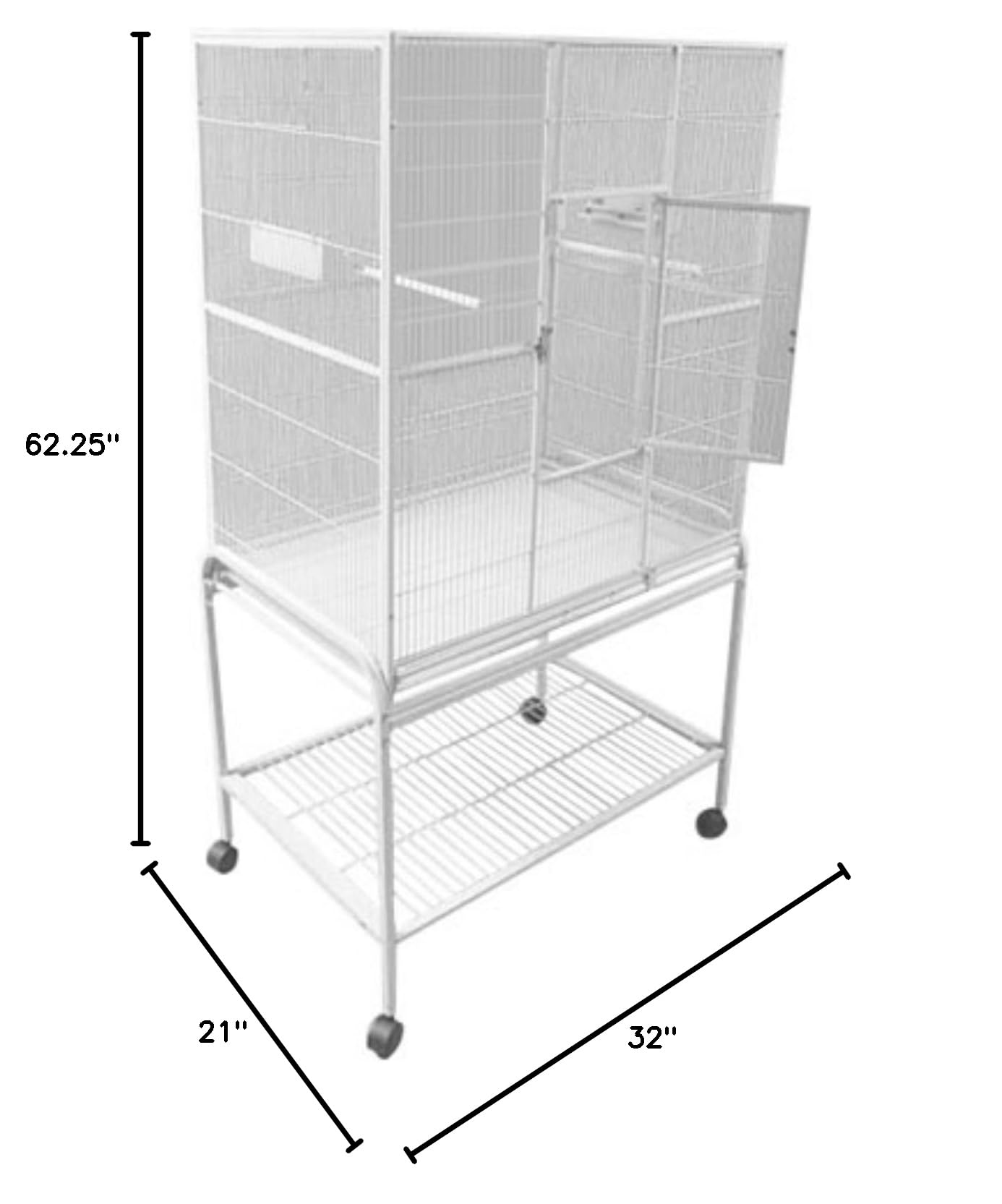 Blue Bird Cage for Small Birds - Perfect for Home, Office, or Outdoor Use