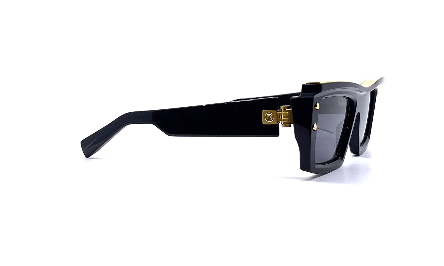 Balmain B VII Sunglasses Black Gold - Luxury Designer Shades for Men & Women - Perfect for Outdoor Activities, Travel & Fashion Statements