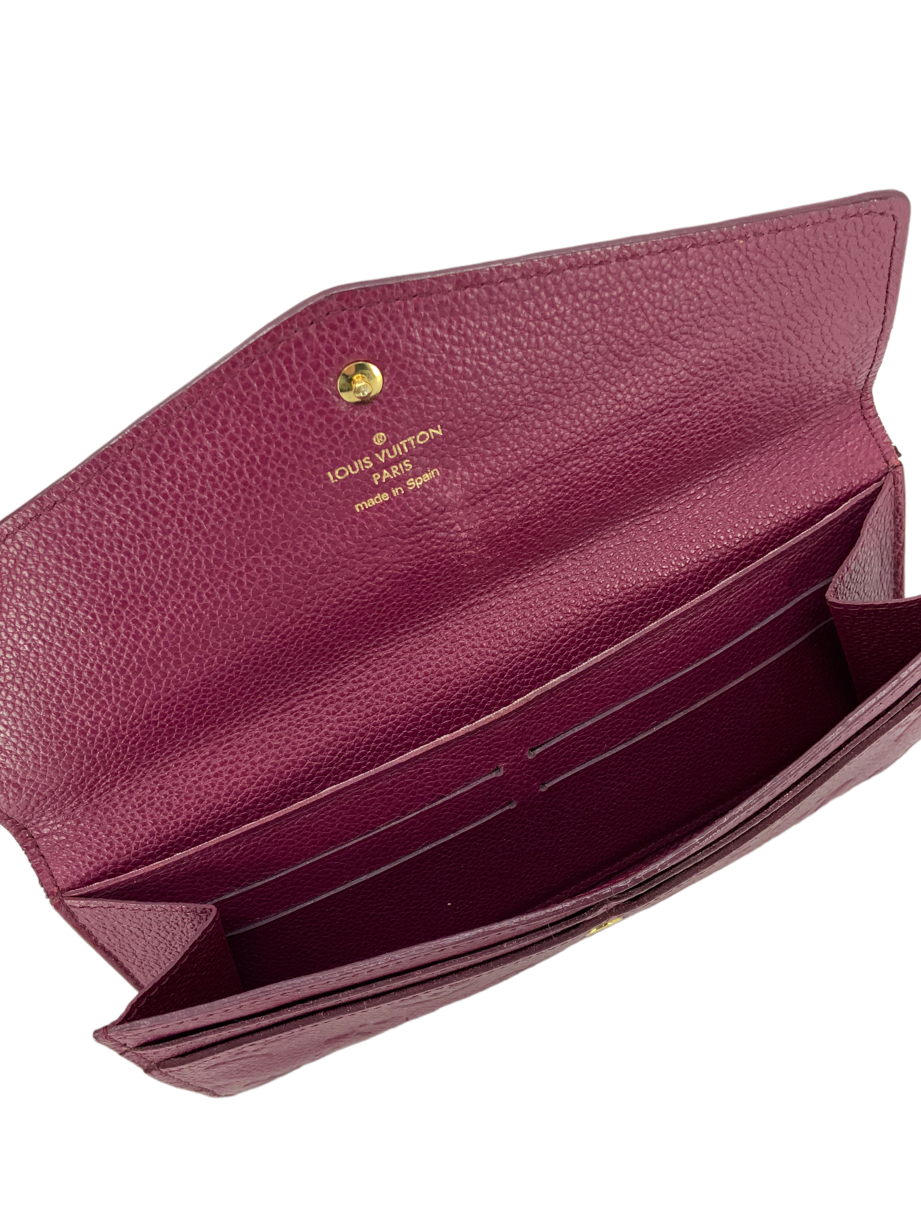 Louis Vuitton Monogram Empreinte Josephine Long Wallet for Women - Genuine Leather Luxury Bifold Wallet with Multiple Card Slots - Perfect for Everyday Use, Travel & Gift Giving
