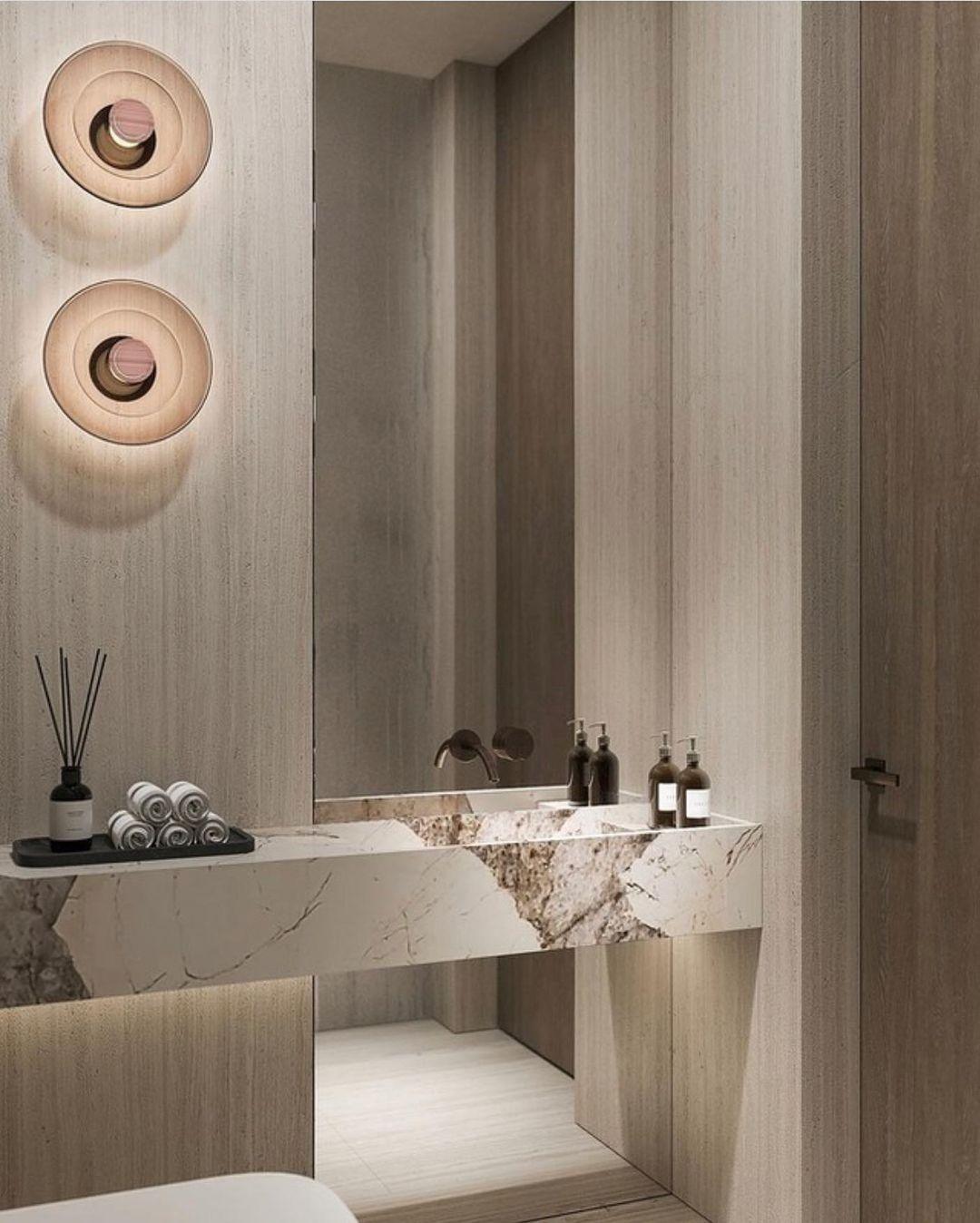 Luna A Disc Sconce Wall Light - Modern LED Wall Lamp for Bedroom, Living Room, Hallway - Dimmable Indoor Lighting Fixture with Adjustable Arms