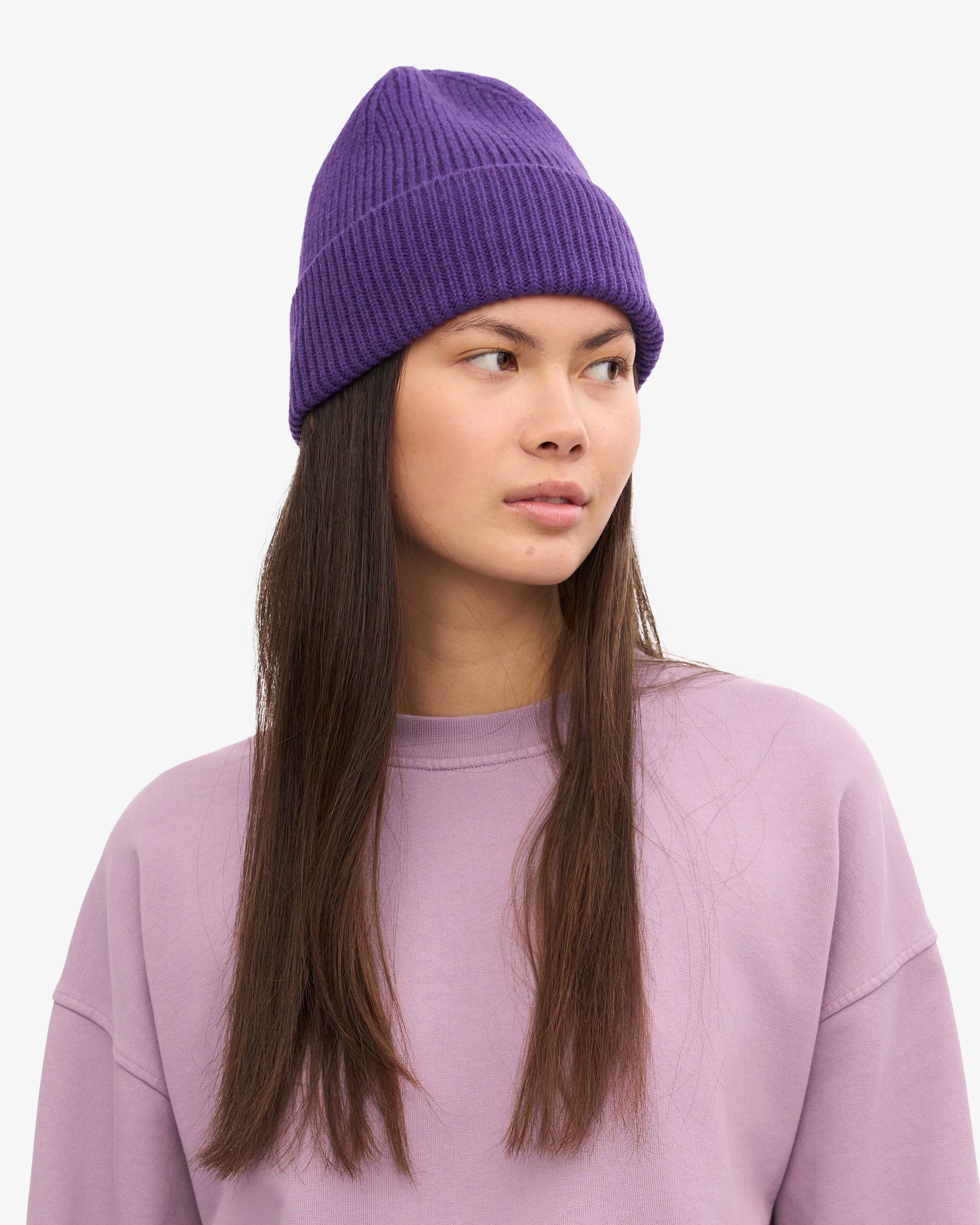 Premium Merino Wool Beanie for Men & Women - Ultra Violet Winter Hat - Soft, Warm & Breathable for Skiing, Hiking & Outdoor Activities